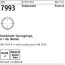 DIN 7993 Sprengringe - Form A - Federstahl
