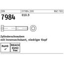 Zylinderschrauben DIN 7984 - niedriger Kopf - Innensechskant - stahl 10.9