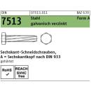 Schneidschrauben DIN 7513A - Sechskantkopf - Form A -...