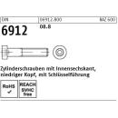 DIN 6912 Zylinderschrauben - Stahl 8.8 - ISK - niedriger Kopf