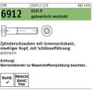 DIN 6912 Zylinderschrauben - verzinkt 10.9 - ISK - niedriger Kopf
