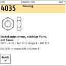ISO 4035 Sechskantmuttern - Messing - Form B
