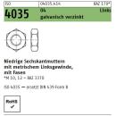 ISO 4035 Sechskantmuttern - verzinkt 04 - Form B - Linksgewinde