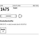 Knebelkerbstifte - DIN 1475 - Stahl blank