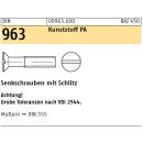Senkkopfschrauben DIN 963 - Senkkopf - Schlitz - PA