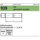 DIN 939 Stiftschrauben - verzinkt 8.8