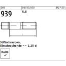 DIN 939 Stiftschrauben - Stahl 5.8