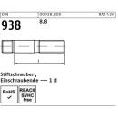 DIN 938 Stiftschrauben - Stahl 8.8