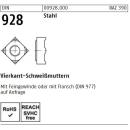 DIN 928 Vierkant - Schweissmuttern - Stahl