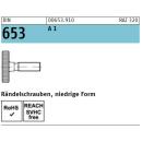 Rändelschrauben DIN 653 - niedrige Form - Edelstahl A1