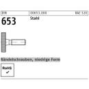 Rändelschrauben DIN 653 - niedrige Form - Stahl