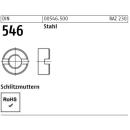 DIN 546 Schlitzmuttern - Stahl