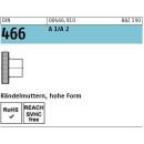 DIN 466 Rändelmuttern - A1/A2 - hohe Form