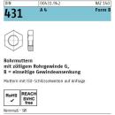 DIN 431 Rohrmuttern - A4 - Form B - Zollgewinde