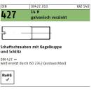 Schaftschrauben DIN 427 - Kegelkuppe - Schlitz - verzinkt...