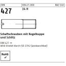 Schaftschrauben DIN 427 - Kegelkuppe - Schlitz - Stahl 14H