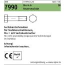 Sechskantschrauben - DIN 7990 - für Stahlbau - m. Mutter - feuerverzinkt 4.6