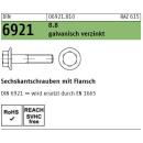 Sechskantschrauben DIN 6921 - Sechskantkopf mit Flansch - verzinkt 8.8