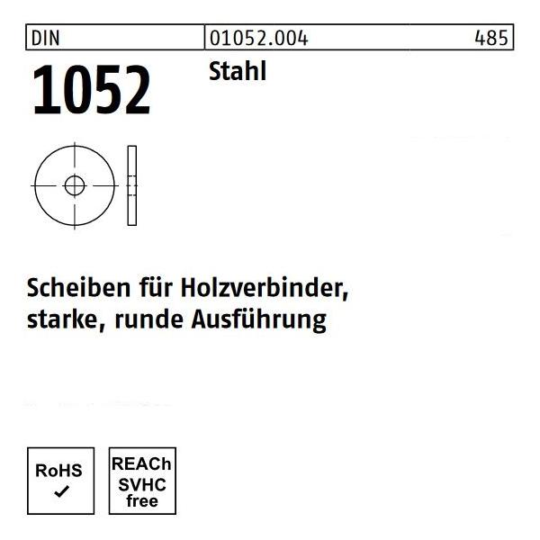 DIN 1052 Scheiben f. Holzverb. St.,