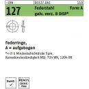 DIN 127 Federringe - Form A - Aufgebogen - verzinkt 8 - DiSP
