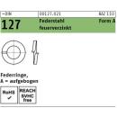 DIN 127 Federringe - Form A - Aufgebogen - Feuerverzinkt