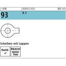 Sicherungsblech DIN 93 - mit 1 Lappen - Edelstahl A2