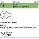 Sicherungsblech DIN 93 - mit 1 Lappen - verzinkt