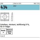 DIN 434 - Keilscheibe A2  / 11mm // 50 Stück