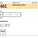 DIN 661 - Senknieten AL  /  3 x   6 // 1000 Stück
