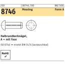 Halbrundkerbnagel - ISO 8746 - Messing