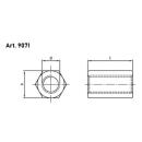 Art. 9071 - 6-kt-Muffen A2  / M 6 x  25 // 100 Stück