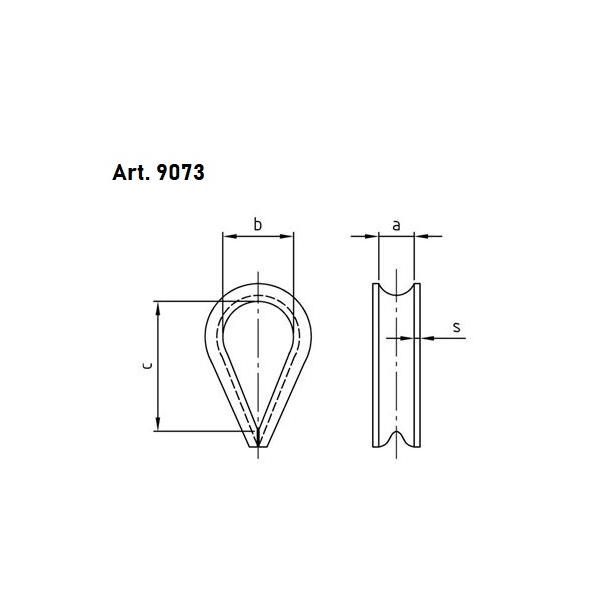 Art. 9073 - Kauschen A4  /  2mm // 50 Stück