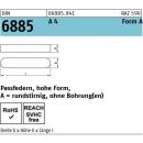 Passfedern DIN 6885 - rundstirnig ohne Bohrung - Edelstahl A4