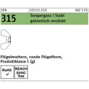 Flügelmuttern DIN 315 -  deutsche Form (rund) -...